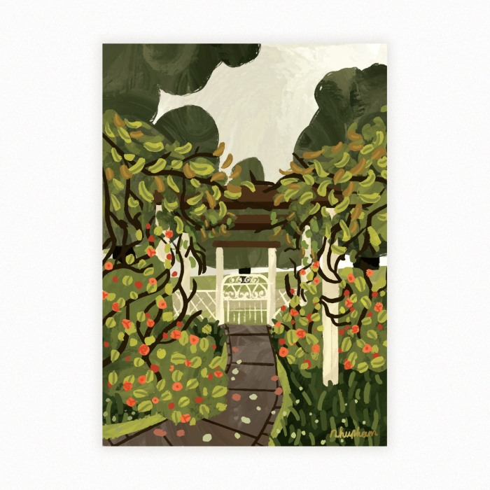 Tranh Garden 1- khổ A4