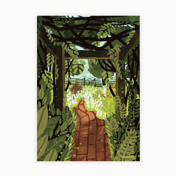 Tranh Garden 2- khổ A4
