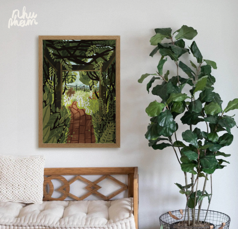  Tranh Garden 2- khổ A4 