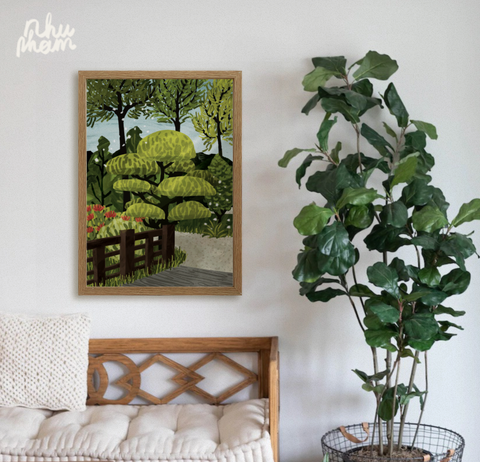  Tranh Garden 3- khổ A4 