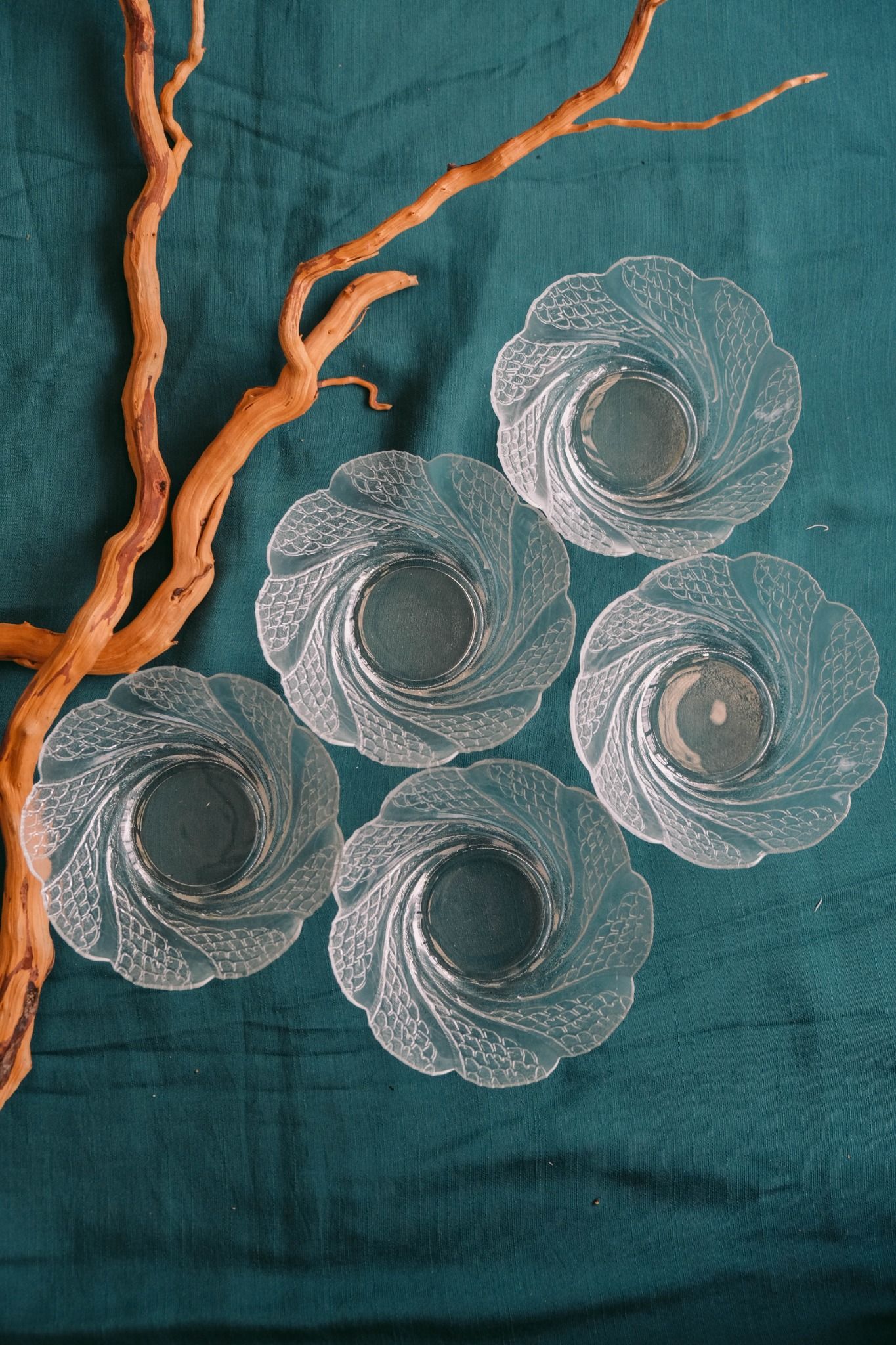 Set chén hình hoa