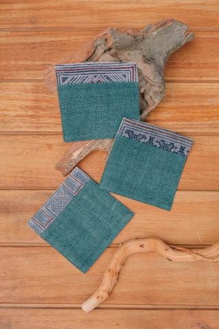  Dark Teal Coasters 