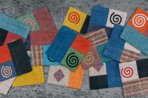  Lót ly vải set 10 