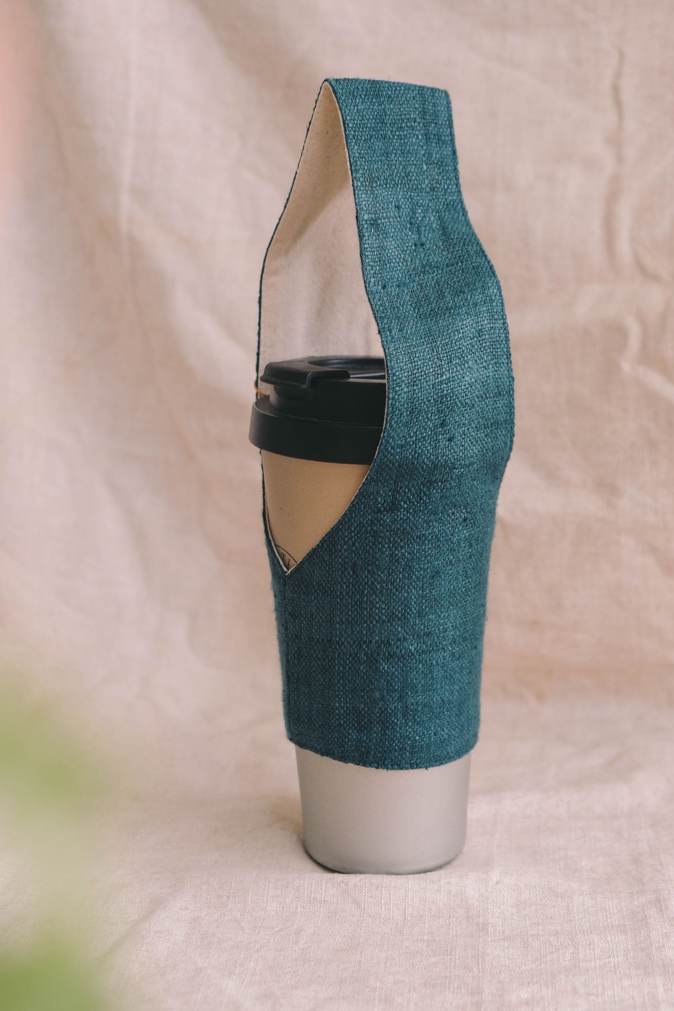 Hemp cup holder: Dark Teal