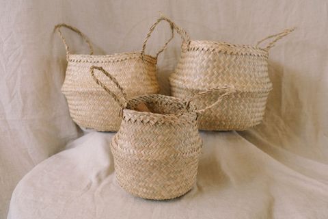  Giỏ cói bụng tròn SV17-S 
