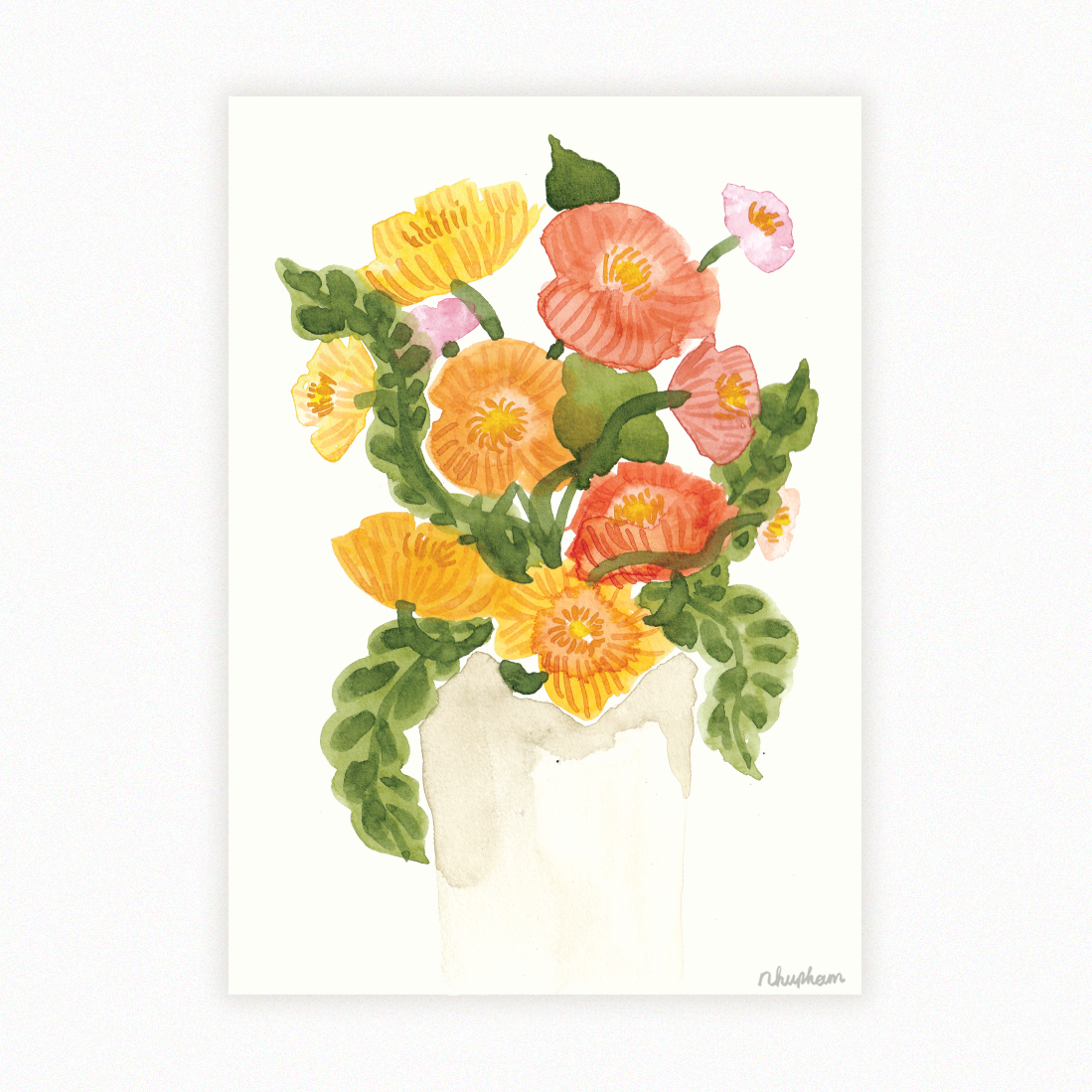 Tranh Poppy 1- khổ A3