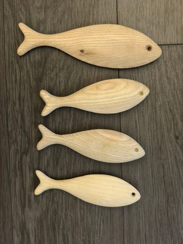  Cá gỗ 17cm 