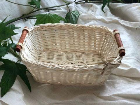  NT-Rổ mây CN trắng 