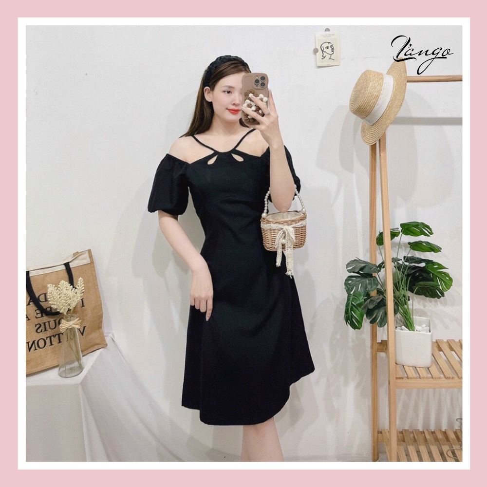 ĐẦM JEAN CỔ SƠ MI KHOÉT VAI TAY THÊU HOA  NJ221
