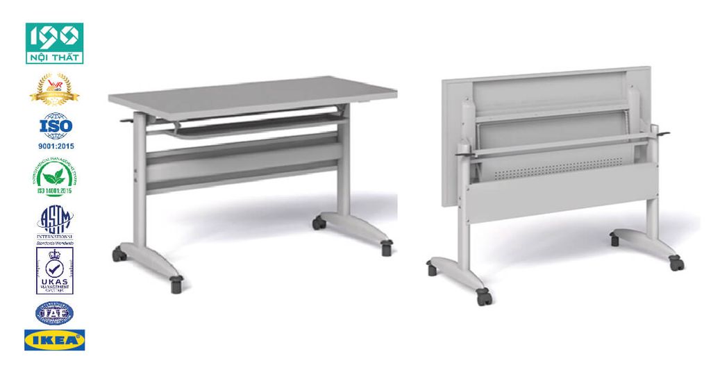 Bàn Gấp Mặt BHL12-MS sắt 100%