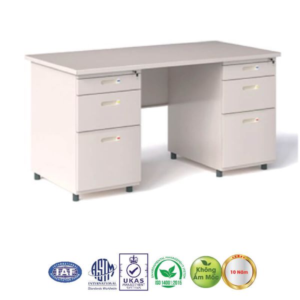 Bàn Sắt Văn Phòng 1m4 BSS14H