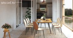 Bộ Bàn Ghế Ăn Mặt Gỗ BA02-G | GT234