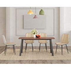 Bộ Bàn Ghế Ăn Mặt Gỗ BA05-P | GT237B
