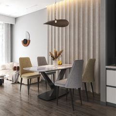 Bộ Bàn Ghế Ăn Mặt Đá BA08-D | GT2315