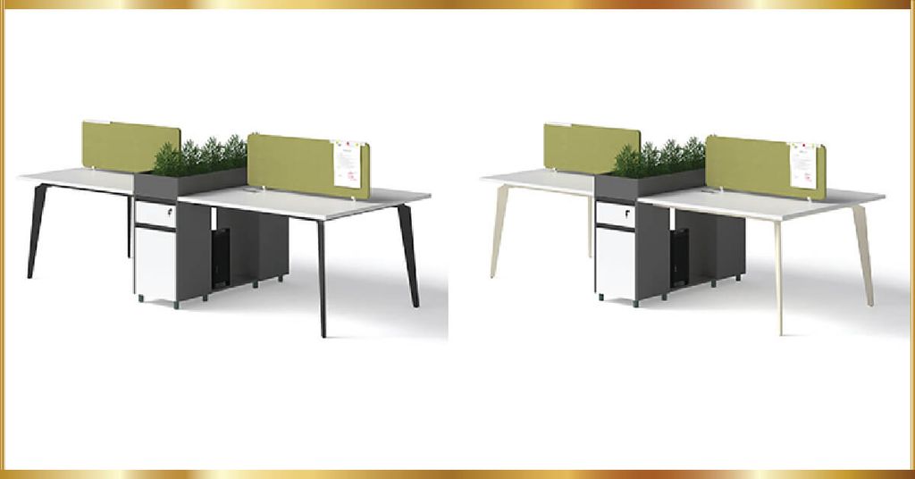 Cụm Bàn Làm Việc 4 Người Hiện Đại 1910B24-2H