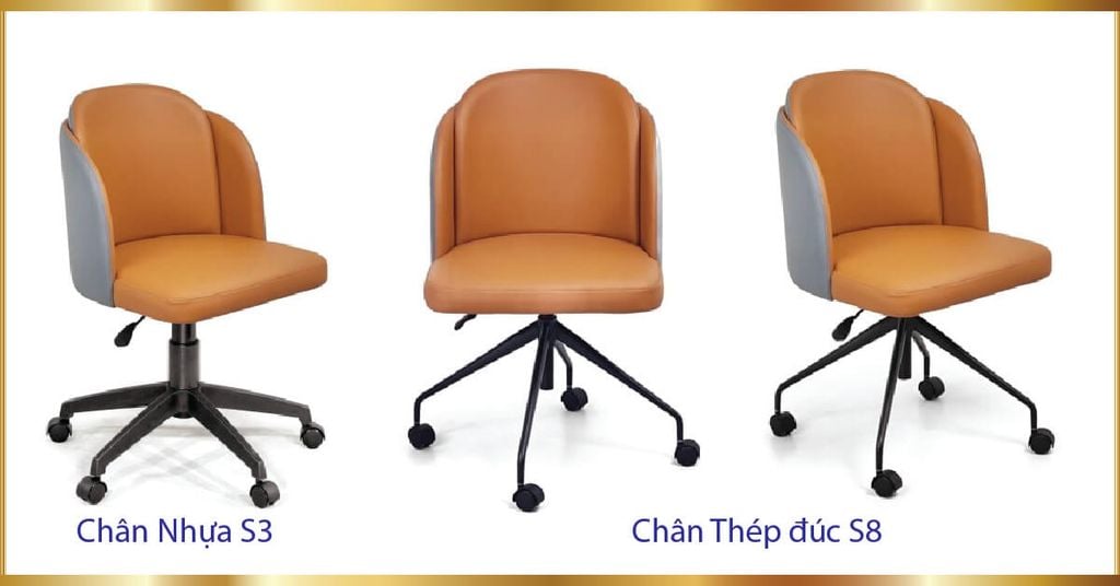 Ghế Xoay Văn Phòng GX241B Chân Thép