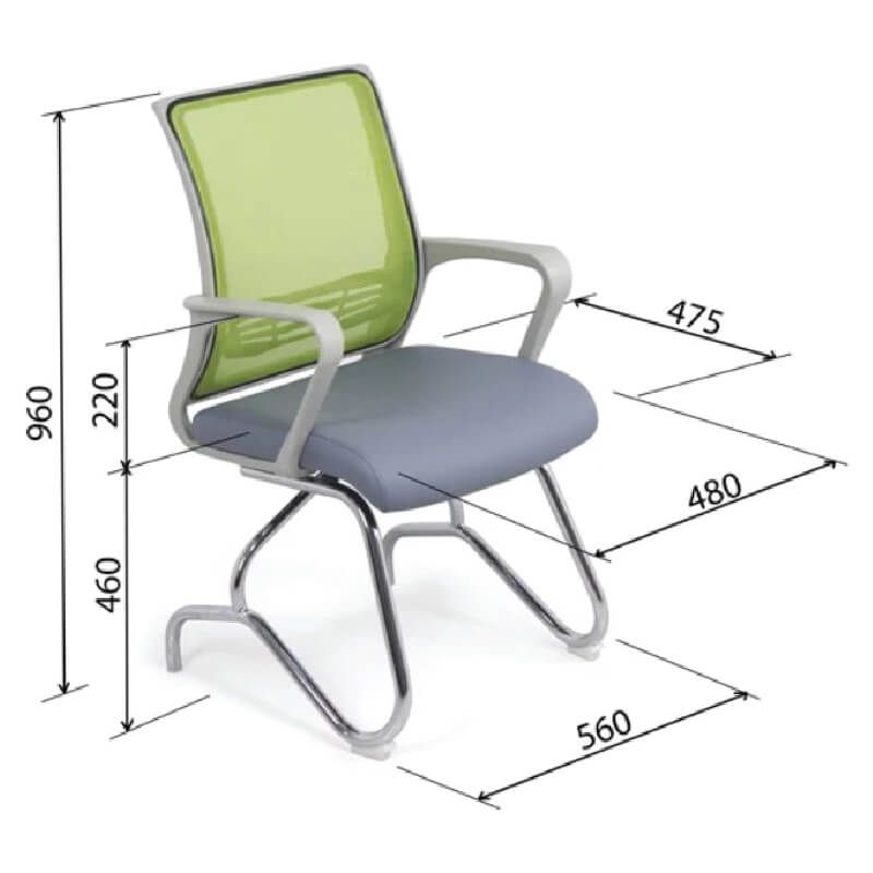 Ghế Lưới Chân Quỳ GQ12B