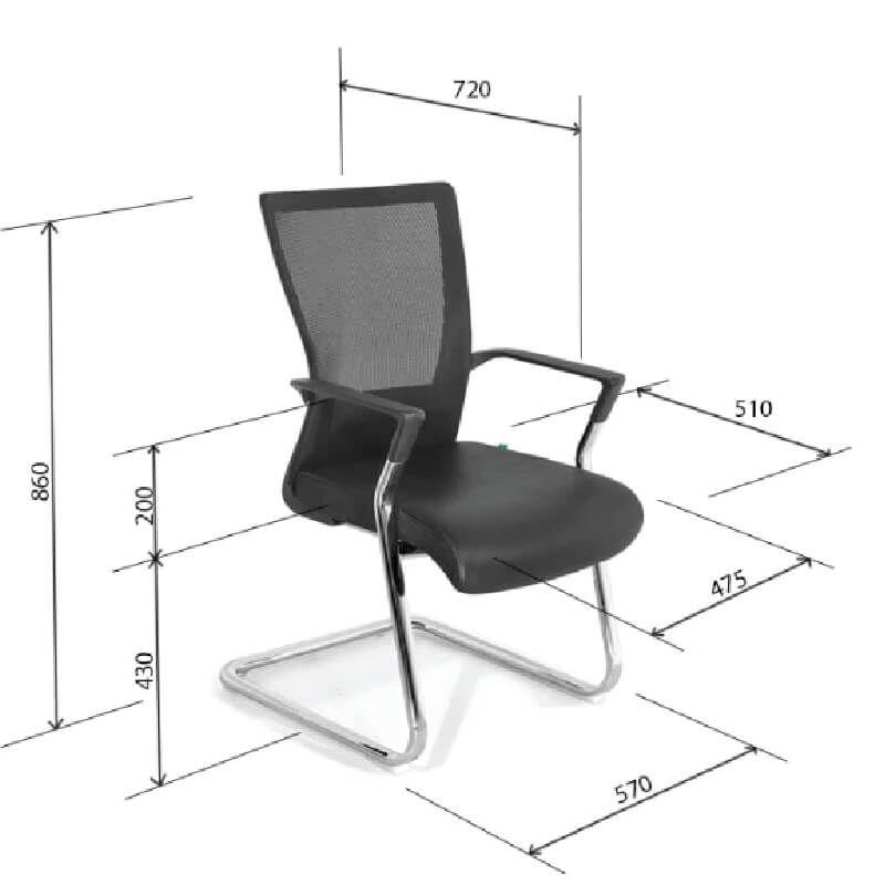 Ghế Lưới Chân Quỳ GQ17-M