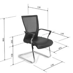 Ghế Lưới Chân Quỳ GQ17-M
