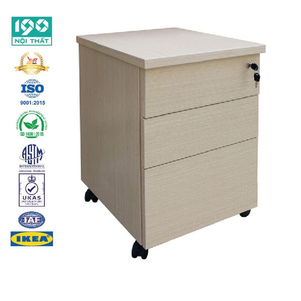 Hộc Gỗ, Tủ Phụ, Hộc Di Động 3 Ngăn Kéo HG02B