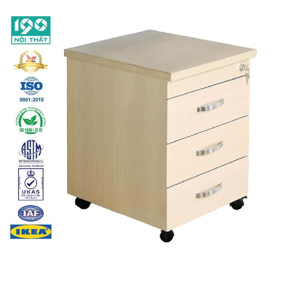 Hộc Gỗ, Tủ Phụ, Hộc Di Động 3 Ngăn Kéo HG02M
