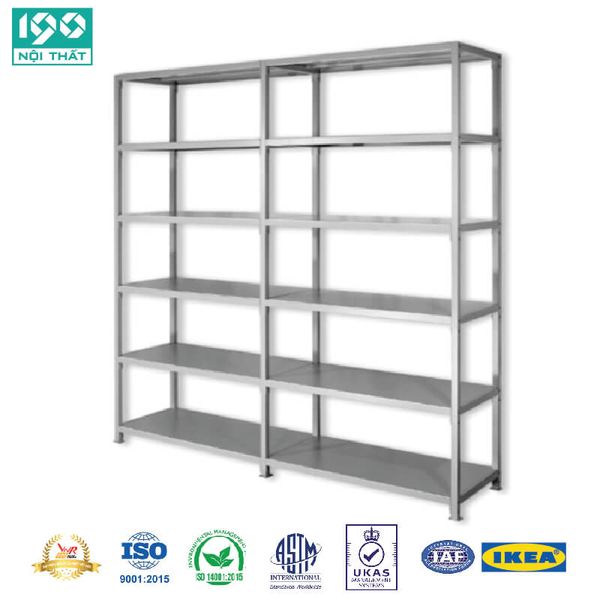 Kệ Sắt, Giá Sách Thư Viện 2 Khoang GS01-2