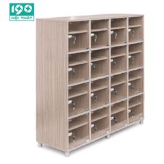 Locker Gỗ, Tủ Gỗ Giầy 16 Khoang