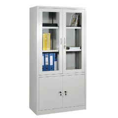 Tủ Sắt 2 Cánh Kính Mở TS03