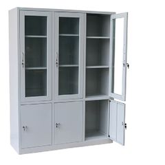 Tủ Sắt Văn Phòng 3 Buồng | 3 Cánh Kính TS03D