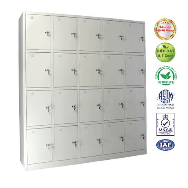 Tủ Locker Văn Phòng 20 Ngăn TS08