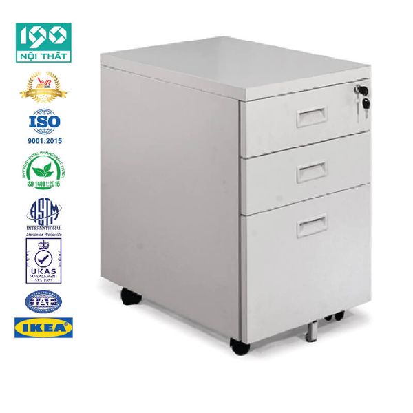 Hộc Sắt, Tủ Phụ 3 Ngăn Kéo HS03
