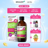  Thực phẩm bảo vệ sức khỏe Brauer Baby & Kids Liquid Calcium with Magnesium & Zinc 