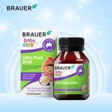  Vitamin BRAUER Ultra Pure DHA - Bổ sung DHA tinh khiết cho trẻ từ 7 tháng (60 viên nang) 