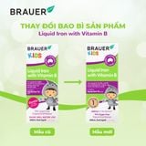  Thực phẩm bảo vệ sức khỏe: Brauer Kids Liquid Iron with vitamin B 