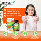  Thực phẩm bảo vệ sức khỏe BRAUER BABY & KIDS ULTRA  PURE COD LIVER OIL WITH DHA 