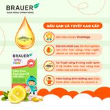  Thực phẩm bảo vệ sức khỏe BRAUER BABY & KIDS ULTRA  PURE COD LIVER OIL WITH DHA 