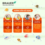  Thực phẩm bảo vệ sức khỏe BRAUER BABY & KIDS ULTRA  PURE COD LIVER OIL WITH DHA 