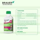  Thực phẩm bảo vệ sức khỏe Brauer Baby & Kids Liquid Calcium with Magnesium & Zinc 500mL(Date 10.2025) 