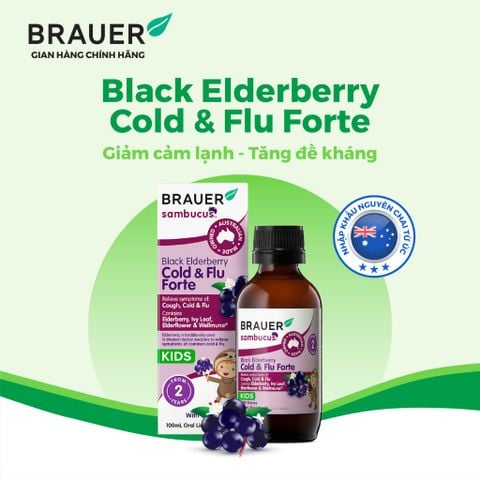  Thực phẩm bảo vệ sức khỏe BLACK ELDERBERRY COLD & FLU FORTE 