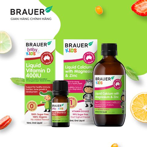  Combo BRAUER Baby and Kids - Hỗ trợ Tăng Chiều cao dành cho trẻ từ 1 tuổi 