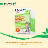  BRAUER Baby & Child DAILY DIGESTION & REGULARITY PROBIOTIC-Men vi sinh và chất sơ bổ sung hằng ngày(30 gói) 