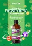  Thực phẩm bảo vệ sức khỏe: Brauer Kids Liquid Iron with vitamin B 