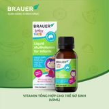  Siro BRAUER Liquid Multivitamin for Infants - Vitamin Tổng Hợp cho trẻ sơ sinh (45ml) 