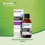  Siro BRAUER Baby & Child Immunity Support - Hỗ trợ Tăng cường Hệ miễn dịch & Đề kháng (100ml) 