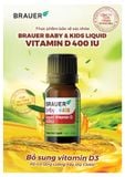  Thực phẩm bảo vệ sức khỏe: Brauer Baby & Kids Liquid  Vitamin D 400 IU 