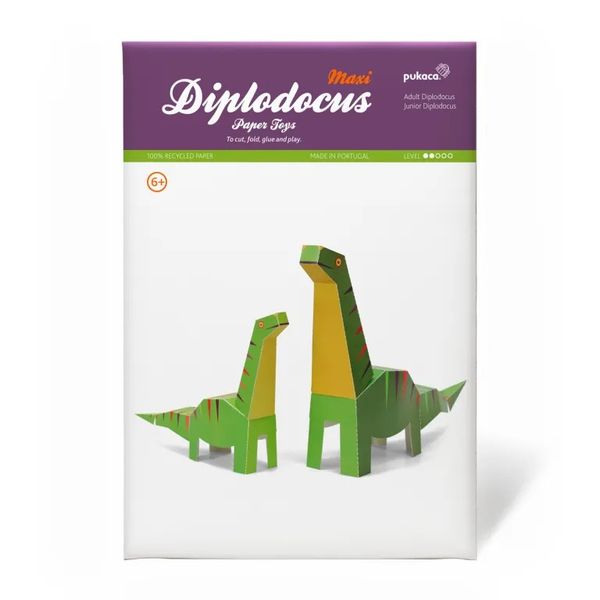  Đồ chơi bằng giấy hình khủng long Diplodocus 