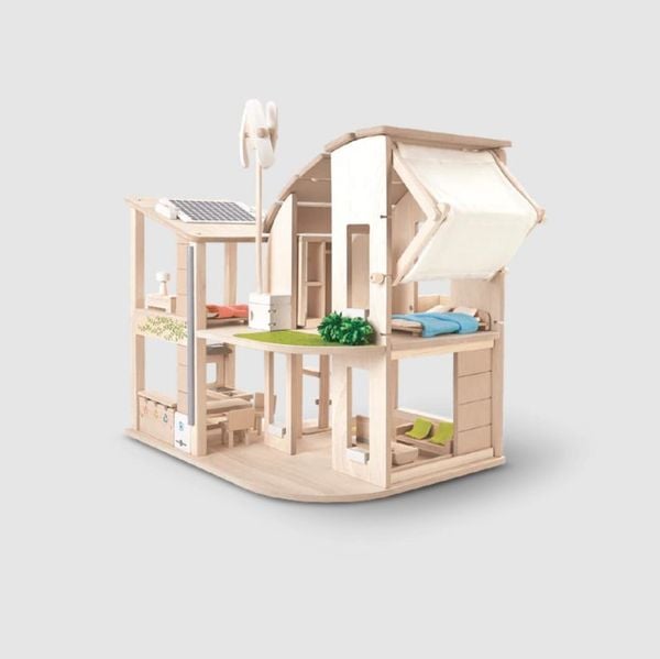  Nhà búp bê bằng gỗ với đồ nội thất 