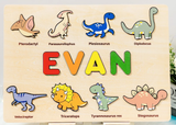  Ghép hình gỗ tùy chỉnh - Dinosaur style 7 - Size L 