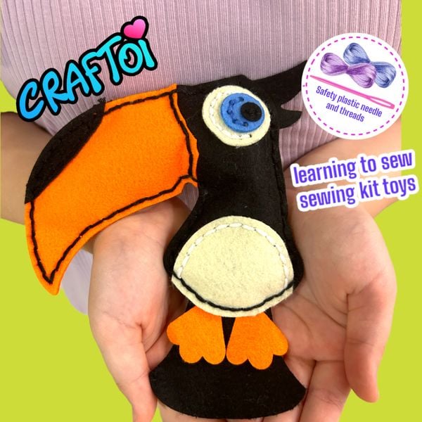  Bộ Thủ Công Trẻ Tự Làm Thú Bông TOUCAN MANGO 