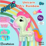  Bộ Thủ Công Trẻ Tự Làm Thú Bông UNICORN MRS RAINBOW 
